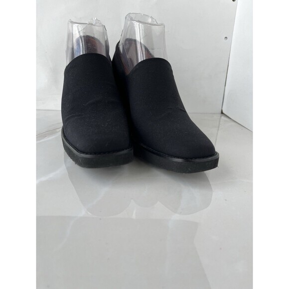 Donald J Pliner Shoes 8.5 N Narrow Black S4 Ideal Wedge Heels Slip On Bootie Wmn - Picture 6 of 11